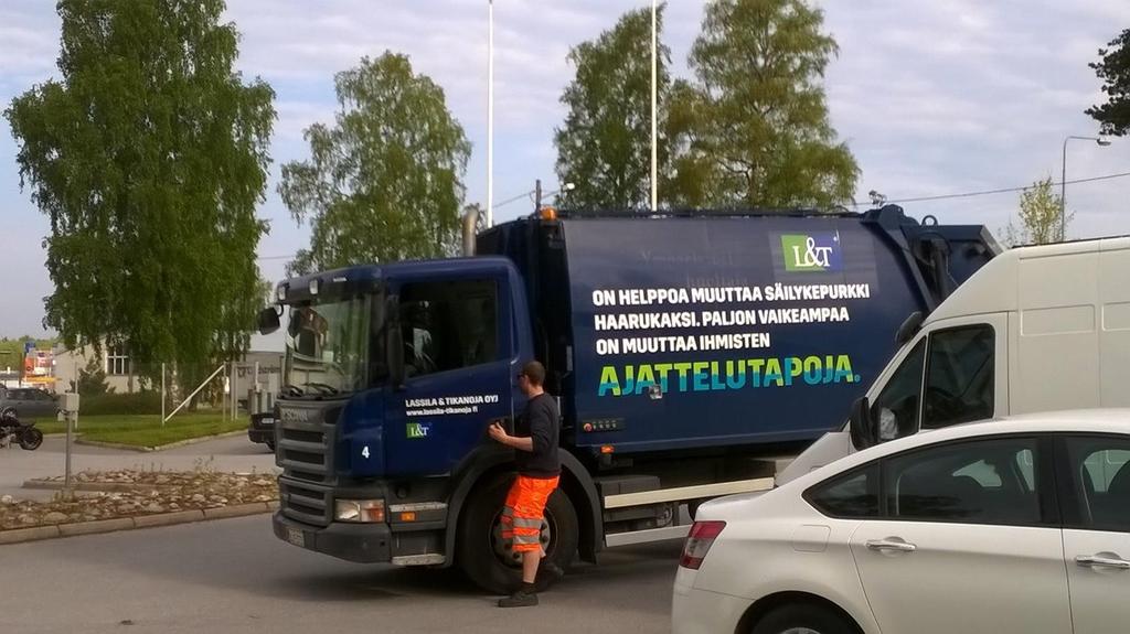 Kuten bongaamassani jäteautossakin sanotaan