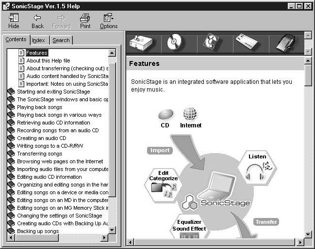 3-234-039-11(1) Operating Instructions Recorder Operation page 8 Software Operation page 78 "WALKMAN" is a registered trademark of Sony Corporation to represent Headphone Stereo products.