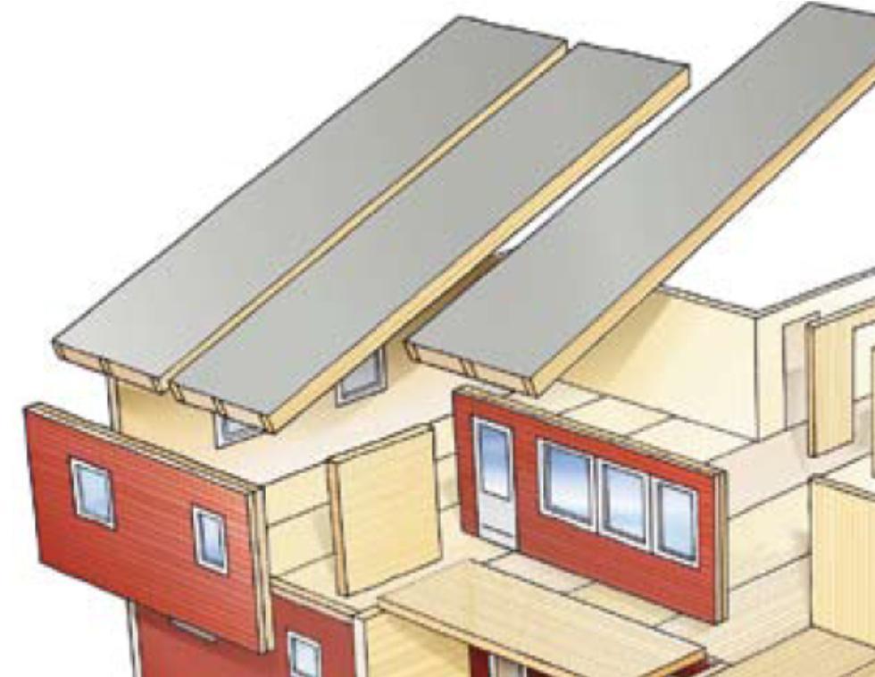 CLT / LVL Plate house of