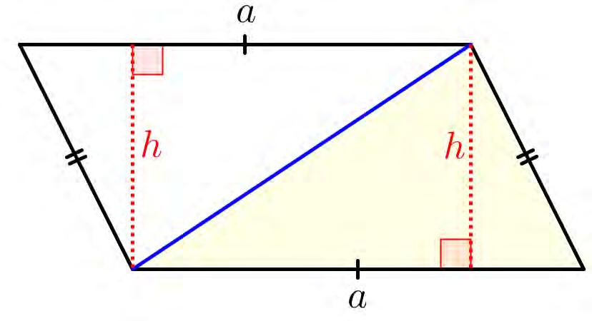 Tekijä MAA3 Geometria 21.8.2016 40 a) Suunnikas voidaan jakaa kahteen kolmioon.