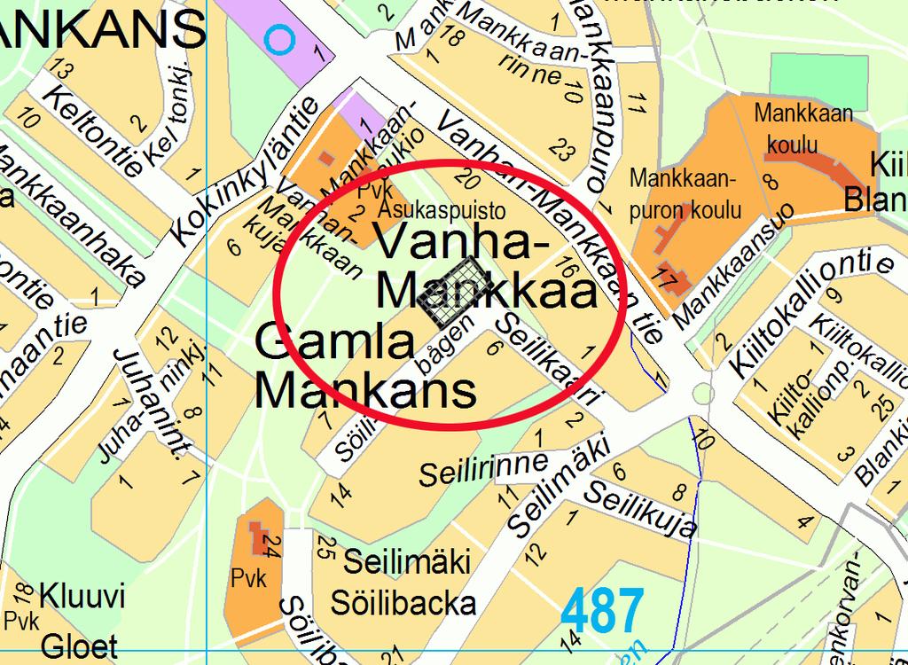 Espoon kaupunki Pöytäkirja 103 Kaupunkisuunnittelulautakunta 09.05.2017 Sivu 66 / 98 asuinrakennusten kortteliksi. Korttelin rakennusoikeus on 1 950 k-m². Rakennusoikeus kasvaa noin 60 k-m².
