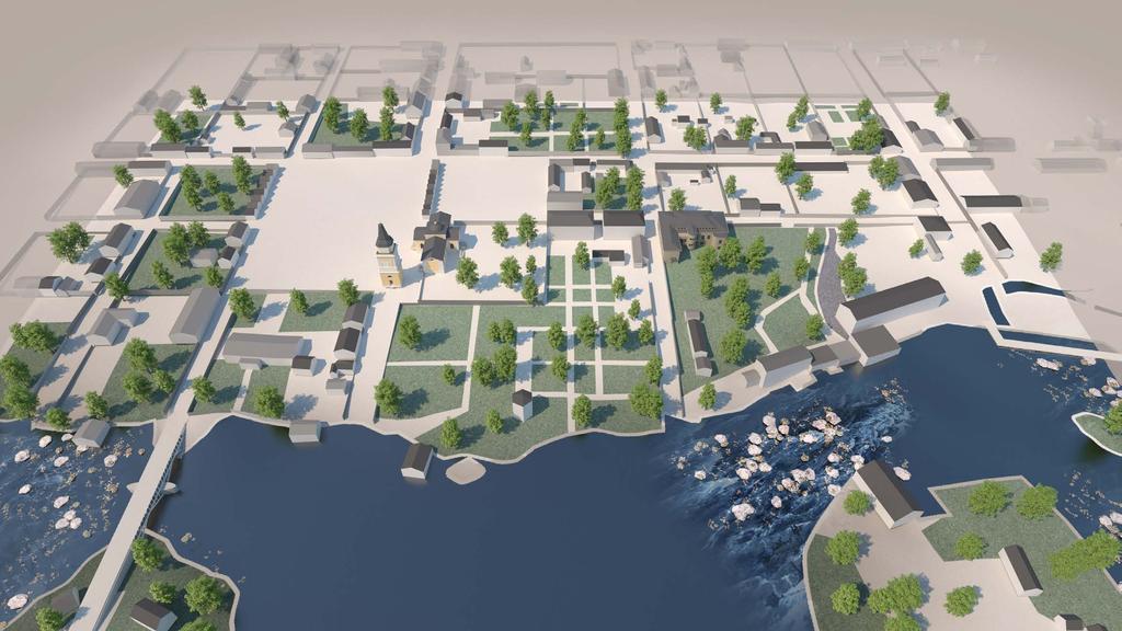 Kuvat vasemmalta oikealle: Yleiskuva Tampereelta 1860-luvulta (kuva: Vapriikin