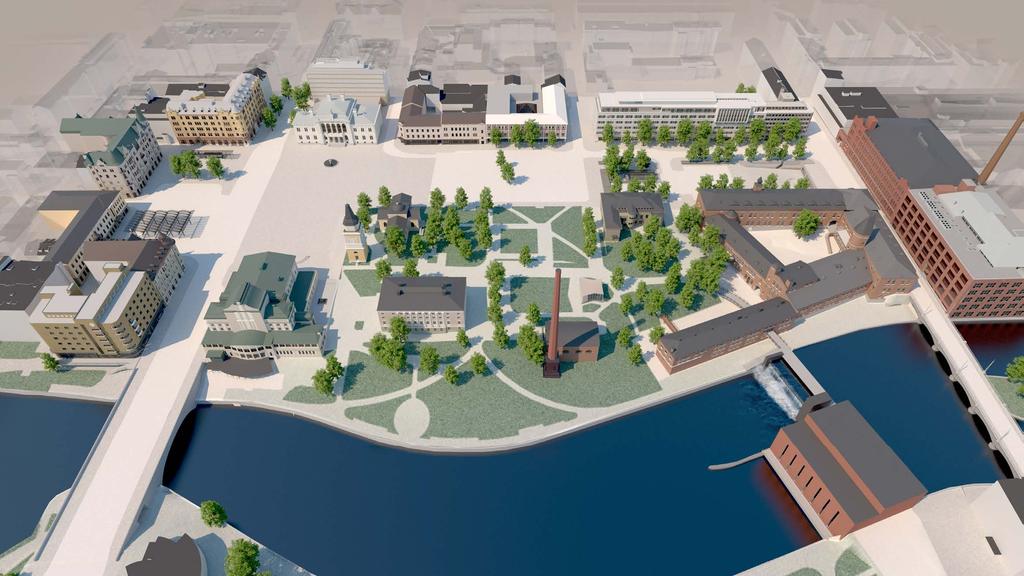 Kuvasovitus raitiovaunusta Hämeenkadulla Keskustorilla (kuva: Tampereen kaupunki). g. Linja-autokatokset 2000 (KSOY) h.
