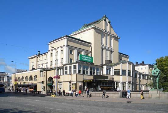 Tampereen Teatteri (15) 1913 Kauno S. ja Oiva Kallio Tampereen Teatterin suunnittelivat Kauno S. ja Oiva Kallio ja se on rakennettu vuonna 1913.