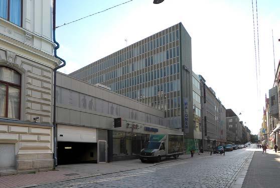 Kauppa-Häme (22) 1965 Aarne Ervi Kauppa-Häme on tyylipuhdas modernistinen rakennus ja edustaa ajalleen tyypillistä liikerakentamista.