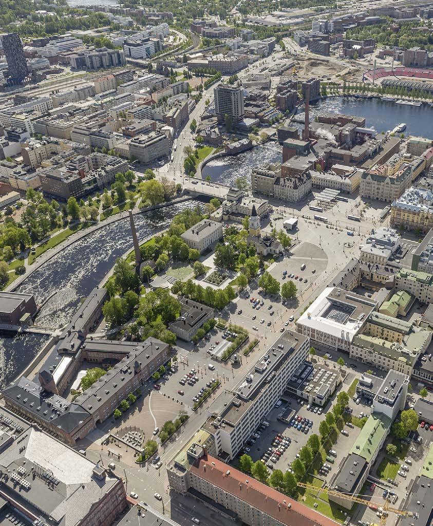 Keskustorista ympäristöineen (kuva: Tampereen kaupunki