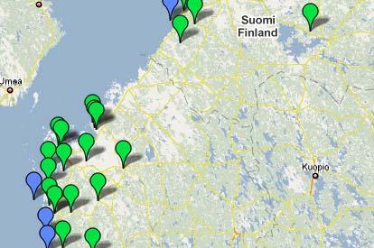Varsinais-Suomessa, Satakunnassa, Pohjanmaalla, Pohjois- Pohjanmaalla ja Lapissa -> tarvitaan ylimaakunnallinen tekninen taustaselvitys