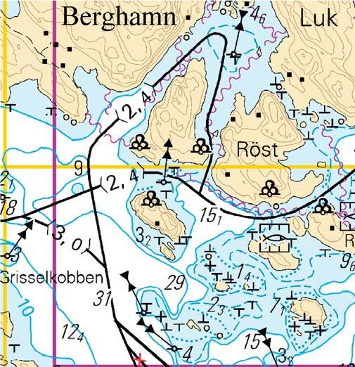 Kuva viitteeksi, karttaotteet ei merikartan mittakaavassa / Bild för referens, kortutdrag inte i sjökortets skala / Image for reference, chart extracts not to scale of