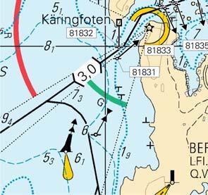 385'E 81838 10 Kuva viitteeksi, karttaotteet ei merikartan mittakaavassa / Bild för