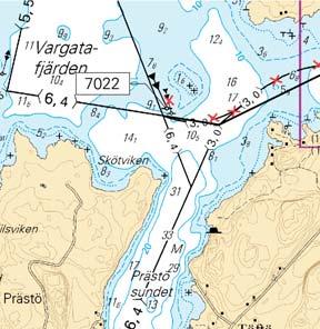 208 Ei merikartan mittakaavassa - Inte i sjökortets skala - Not to scale of chart (FTA,