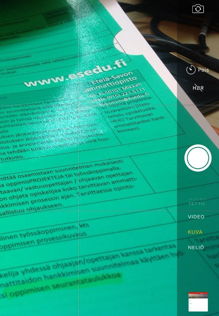 ipad-laitteella voi kuvata ja videoida helposti Valitse