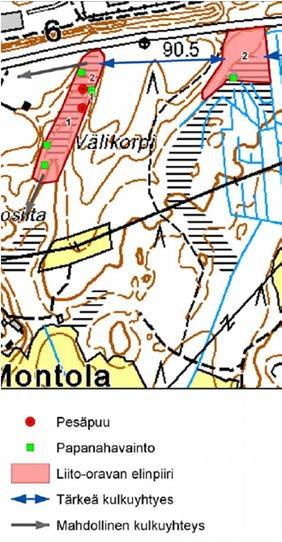 5 LUONTOARVOILTAAN MERKITTÄVÄT KOHTEET 7 5.1 Eteläosa Kohteiden karttarajaukset on esitetty kuvissa 5 ja 6 ja liitteessä 1.