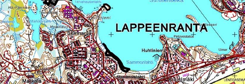 Lepakoiden kartoitusreittien (yhteensä n. 12,3 km) sijainti (musta viivat). MMM Karri Kuitunen teki selvityksen maastotyöt klo 23.15 ja klo 03.
