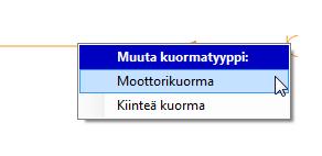 12/12 Lisäksi kuormituksen tyyppiä voi vaihtaa suoraan