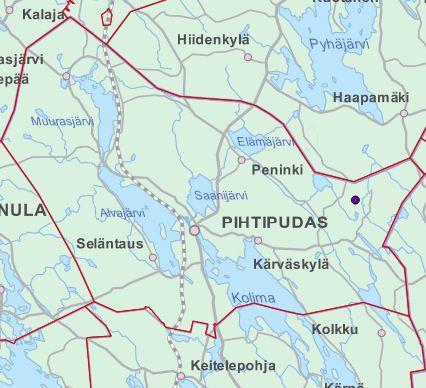 Sijainti Marjasaarenneva-Va lira me sijaitsee noin 24 kilometria ita a n Pihtiputaan kunnan keskustasta. Pinta-ala Karttarajarajauksen pinta-ala on 176 ha.