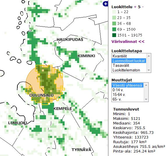 KEHITETÄÄN: Välineitä paikkatiedon analysointiin Analyysi