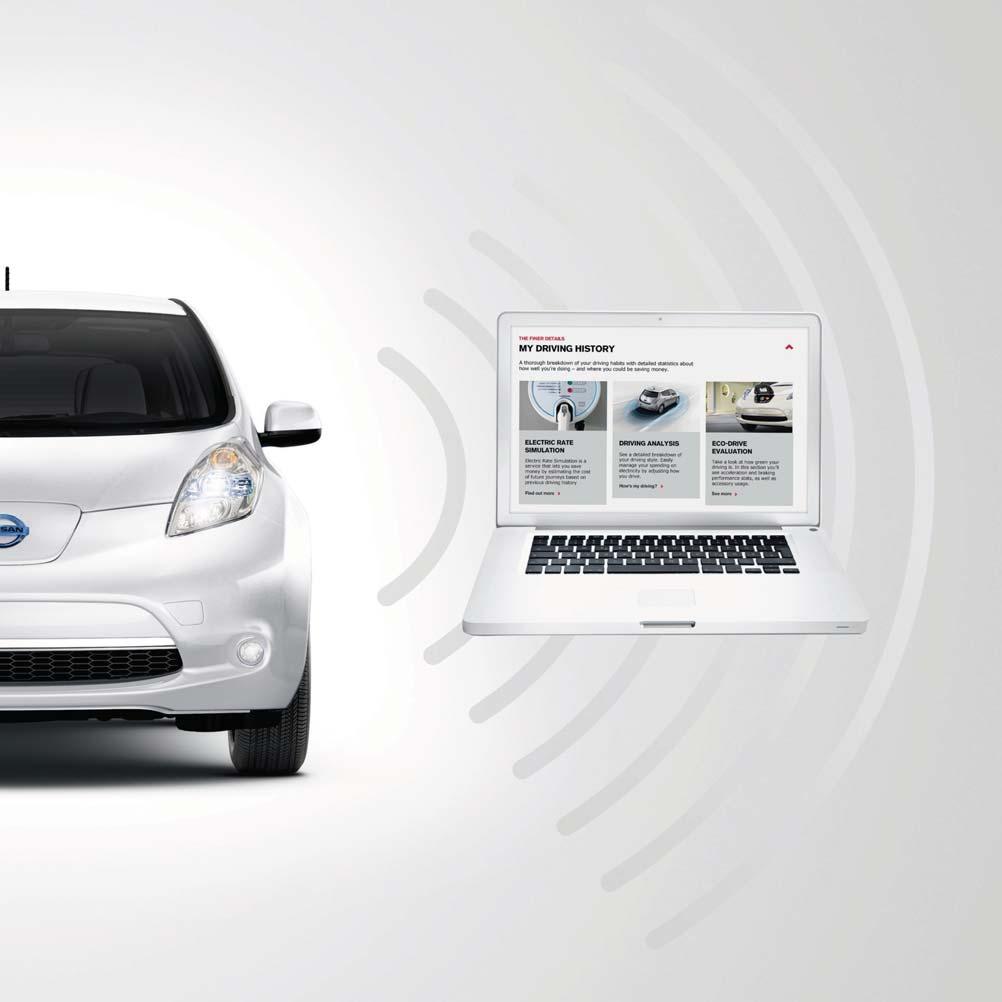 Tarkista älypuhelimesi, LEAFilläsi voi olla asiaa. Kun kirjaudut NissanConnect EV järjestelmään tietokoneellasi, käytössäsi on lisää sovelluksia, joilla teet sähköautoilusta helppoa ja hauskaa.