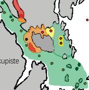 Profundaalialueen pohjien rehevyystaso tutkimusalueella lähinnä surviaissääski-indeksin (CI) mukaan syksyn 2005 pohjaeläinaineiston