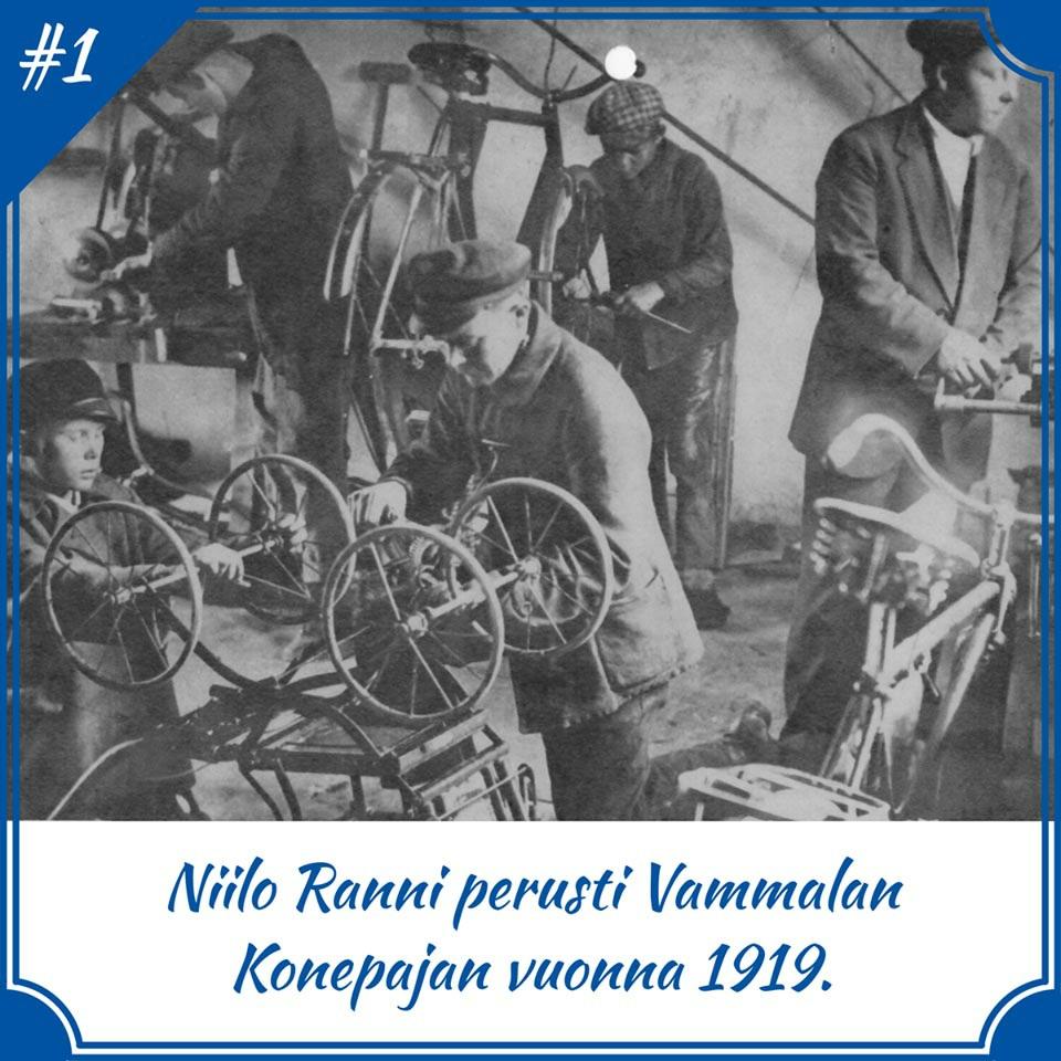 Osa 2: 1930-luvulla Vammalan Konepajassa valmistettiin muun muassa potkukelkkoja, puntareita ja kivihiomakoneita.