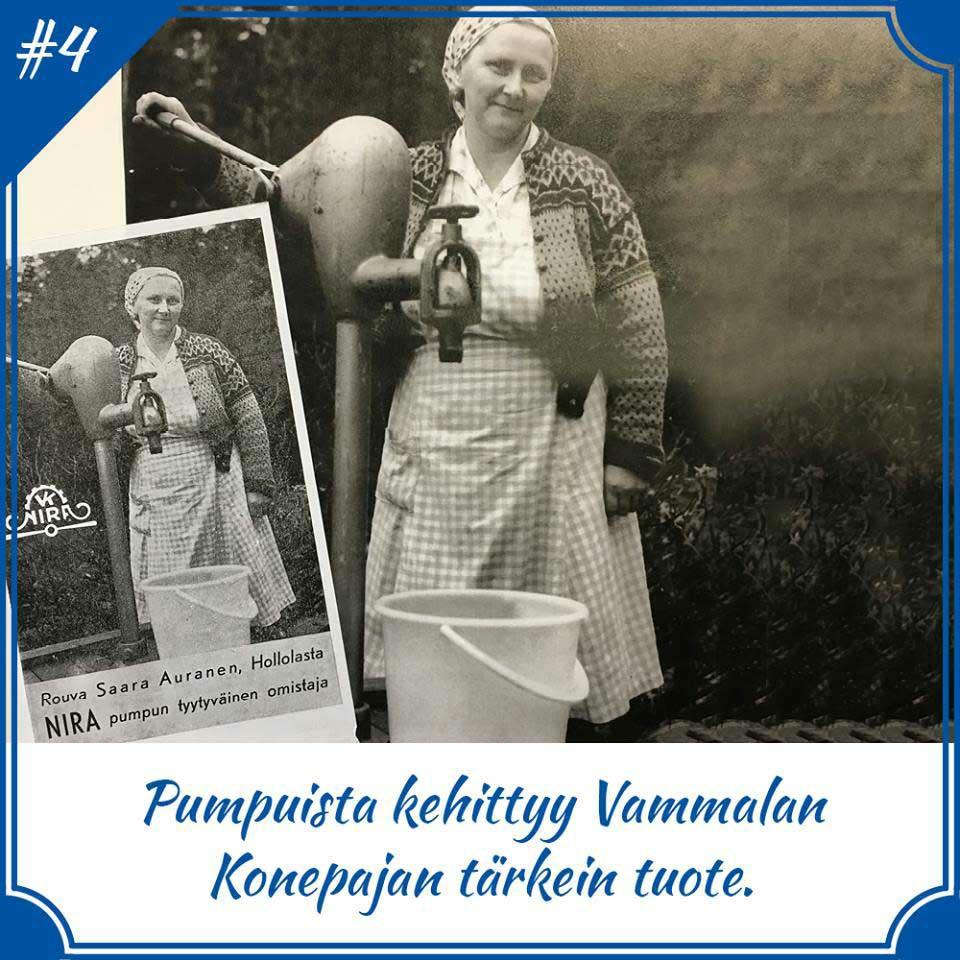 Osa 5: NIRA 6 tunnettiin Suomessa rantasaunojen vesipumppuna, farmarisäiliöiden öljypumppuna sekä metsäkoneiden tankkauspumppuna. 1960 70-luvuilla NIRA-pumpun suosio kasvoi myös ulkomailla.