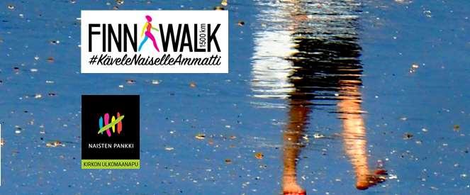 FinnWalk FinnWalk on kesäkuun 1. päivänä käynnistyvä yhden naisen kävely Suomen halki Nuorgamista Hankoon. Matkaa kertyy kaikkiaan 1500 km.