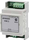 vaihtokosketin IP20 35 mm DIN-kiskoon VVK 2 1187024 vesivuotokytkin VESIVUOTOKYTKIN LPH 10 mittaa siihen kytkettyjen antureiden vastusta.