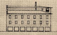 neljännessä kerroksessa parveke, jossa on palladiolainen ikkuna 60. Kuva 31. Mendelinin tontin kerrostalon julkisivu (1925).