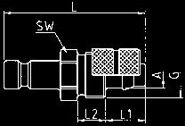 MXX 1,70 Nylonletkulle Läpivientipistoke letkulle 3x4 mm