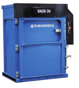 Isosyöttöaukkoisena Balex nielaisee helposti kookkaatkin pakkaukset kokonaisina. Malleista suurin, Balex-50 tuottaa kierrätysketjun kannalta erittäin tehokkaita tehdaskoon paaleja.