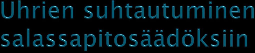 Stakesin tsunamin uhreille tekemän tutkimuksen mukaan 95% vastasi, että uhreihin pitää ottaa aktiivisesti yhteyttä ja vaikka he ensimmäisellä kerralla kieltäytyisivät avusta, pitää soittaa uudelleen,