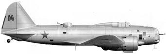 42 DBAP:n ensimmäinen pommituslento Iljushin DB-3 pommikone. Kuva kirjasta: Red Stars 7 42 DBAP oli saapunut Orelin sotilaspiiristä Kretshevitsyyn 15. 21.1.1940.