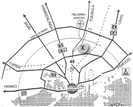 Ajo-ohjeet Tuomarinkartanon vinttikoirakeskuksen osoite on Tuomarinkyläntie 1, Helsinki.