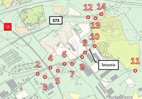 Alueen länsipuolelle on asemakaavoite u 15 pientalotont- a, joista yksi on toteutuma a. Suunni elualueen ulkopuolella n.