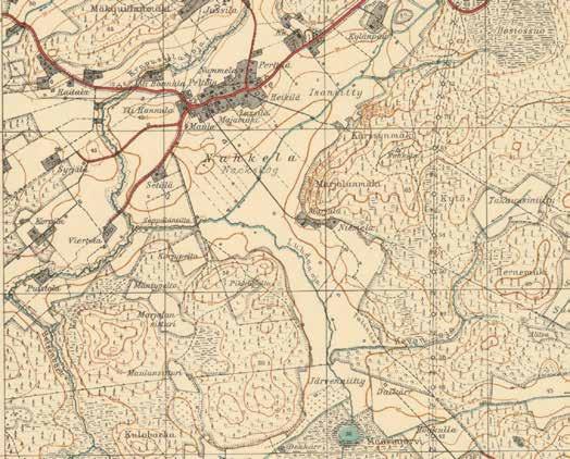 Maanmittauslaitos, vanhat painetut kartat. nahkela_204305_1936.