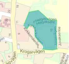 Koskenkylä, Sähkökujan alueen Sibeliuksenkatu 1:n Liljendalin Kirkkomäentien itäja pohjoispuoleiset korttelit ja viheralueet Strömforsin ruukin tehtaan alue Strömforsin ruukin tehtaan pohjoispuolisen