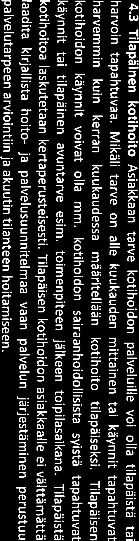 Tavoitteena on, että hoito- ja palvelusuunnitelma Iaaditaan kuukauden kuluessa palvelujen aloittamisesta.