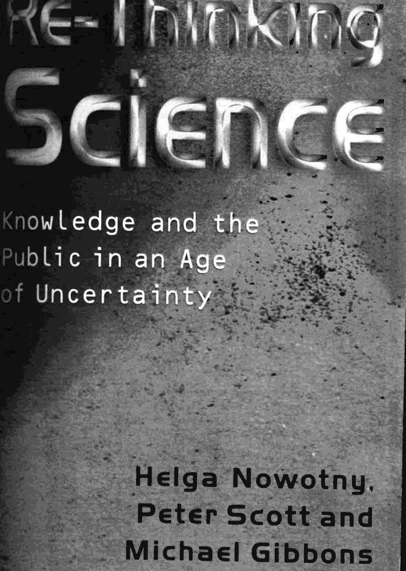 Tiede on osa yhteiskunnallista kehitystä The co-evolution between society and science requires a more or less complete rethinking of the basis of