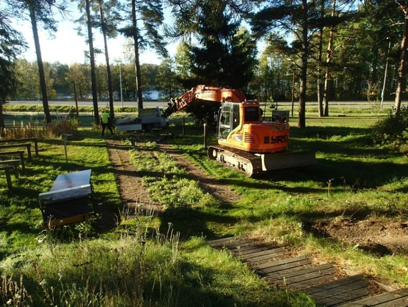 Kuvia Matonpesupaikka ennen purkutöiden aloittamista.