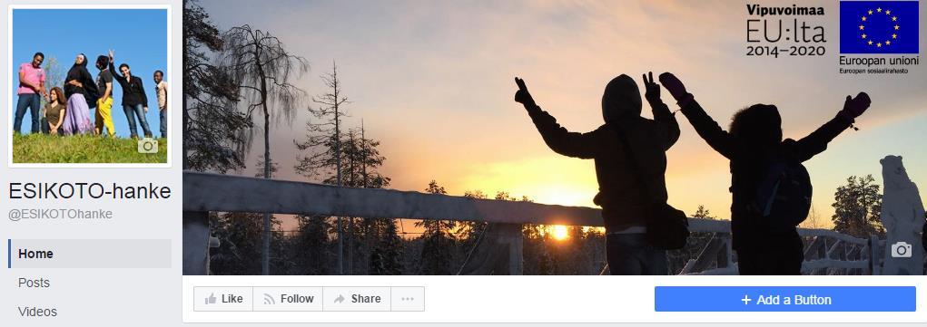 Viestintä Facebook ESIKOTO: kohderyhmälle tuodaan lähemmäs Suomen luontoa ja virkistyskäyttöä sekä heidän kanssa työskenteleville