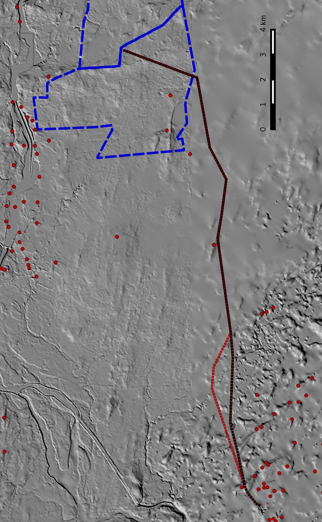 7 3. Maisema, topografia ja geologia Linjaus kulkee noin 3 9 km Iijoen eteläpuolella korkeusvyöhykkeellä 85 45 m pohjamoreenialueella, joka on pääosin soistunutta.