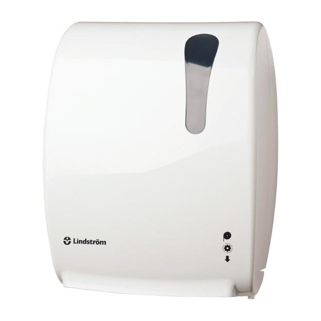 EASY CUT RULLAPAPERIANNOSTELIJA PR44 Lukittava rullapaperiannostelija tiloihin, joissa ei ole mahdollista käyttää puuvillapyyheannostelijaa tai puuvillapyyhkeen ohella tarvitaan paperipyyhettä.