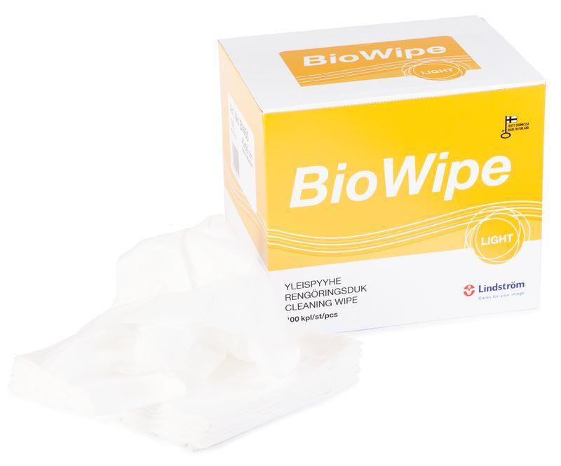 BIOWIPE BW50 Kertakäyttöinen imukykyinen yleisliina soveltuu monipuolisesti kaikenlaiseen pyyhintään. Tuote on biohajoava, nukkaamaton ja antistaattinen.