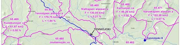 Kemijoki. Majavalampi sijoittuu hankealueen keskelle. 1.