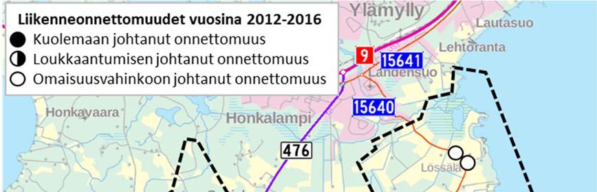 Mattisenlahti Salokylä osayleiskaavan liikenteellisten vaikutusten arviointi 26.5.2017 7 (13) Kuva 2.