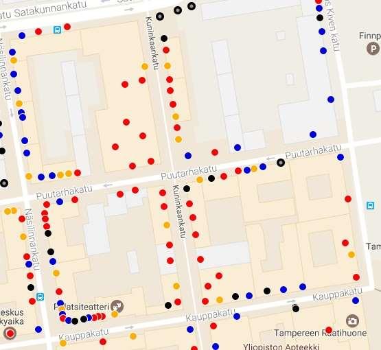 Huomioita Tampereen keskustan liiketiloista Keskustan länsiosan liiketilojen