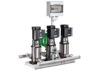 VESIAUTOMAATIT, PAINEENKOROTUS JA PAINESÄILIÖT >> HYDro multi-s, multi-e, mpc PAINEENKOROTUSASEMA HYDRO MULTI-S Grundfosin Hydro Multi-S -paineenkorotusasema sisältää kaksi tai kolme Grundfosin CM-,