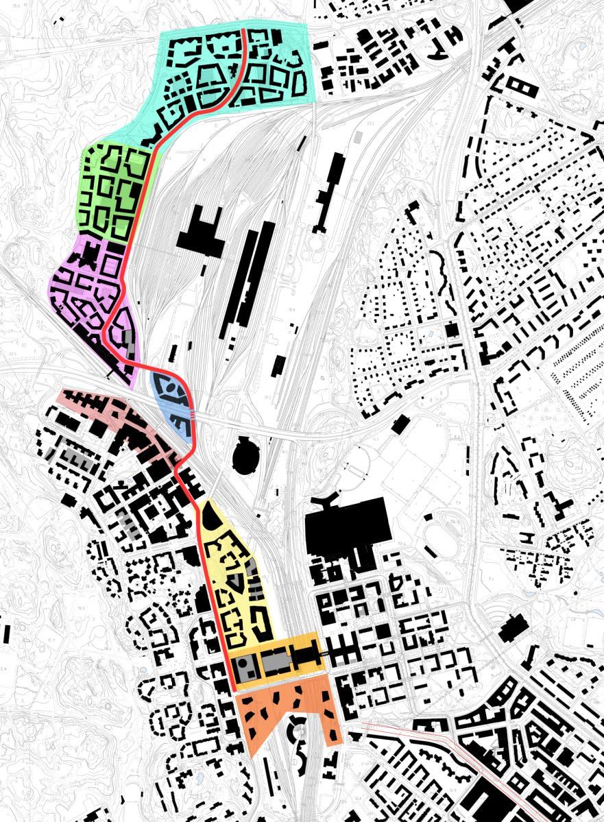 PASILAN TULEVA KOKONAISUUS POHJOINEN POSTIPUISTO KESKINEN POSTIPUISTO