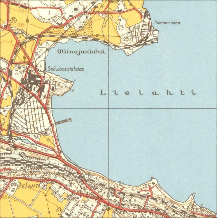 4 Alueella sijainneesta sellutehtaasta syntyvää kuitulietettä johdettiin Lielahteen vuoteen 1981 saakka. 1950-luvulle saakka kuituliete johdettiin käsittelemättömänä vesistöön.