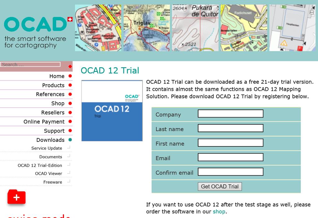 2. OCAD 12 Mikäli Sinulla ei ole ostettua OCAD12 ohjelmaa, lataa kokeiluversio osoitteesta: http://ocad.