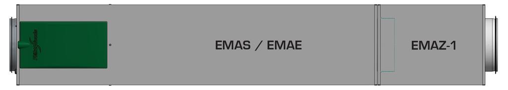EMAZ-1 Lisä-äänenvaimennin Mitat ja painot EMAZ-1 EMAZ-1 lisä-äänenvaimennin Äänenvaimennin on muodoltaan samanlainen kuin virtaussäädin ja se on liitettävissä suoraan virtaussäätimen perään.